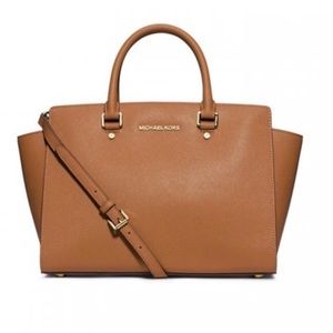 Michael Kors Selma Saffiano Medium Satchel